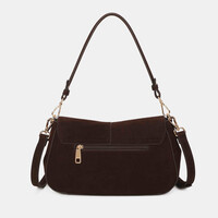 Binnari SIENA 21392 Brown Suede Handbag