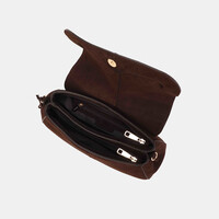 Binnari SIENA 21392 Brown Suede Handbag