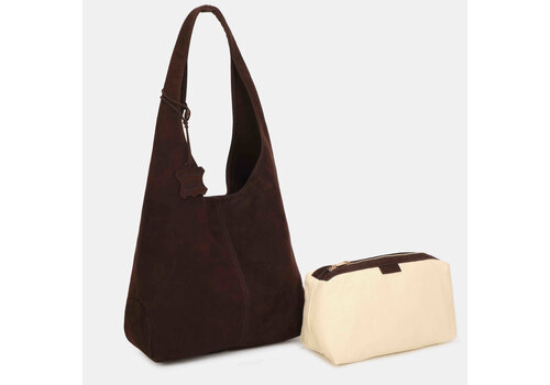 BINNARI BAGS Binnari 21390 Brown Hobo Bag