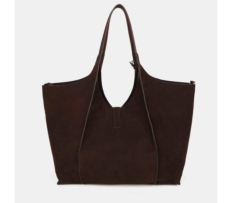 Binnari 21391 Brown Suede Tote Bag
