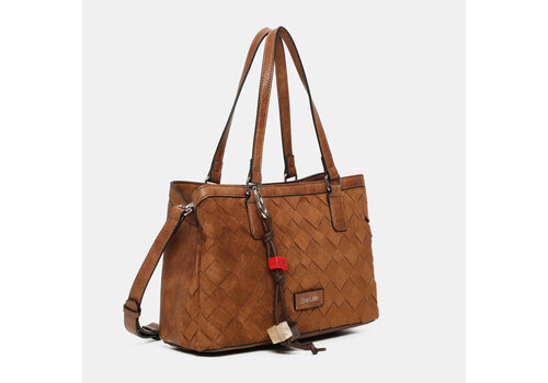 BINNARI BAGS Binnari ARAL 21213 Tan Suede Handbag