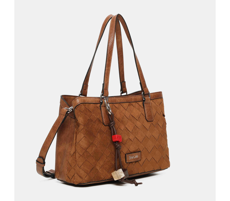 Binnari ARAL 21213 Tan Suede Handbag