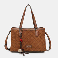 Binnari ARAL 21213 Tan Suede Handbag