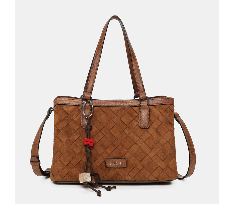Binnari ARAL 21213 Tan Suede Handbag