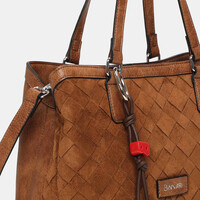Binnari ARAL 21213 Tan Suede Handbag
