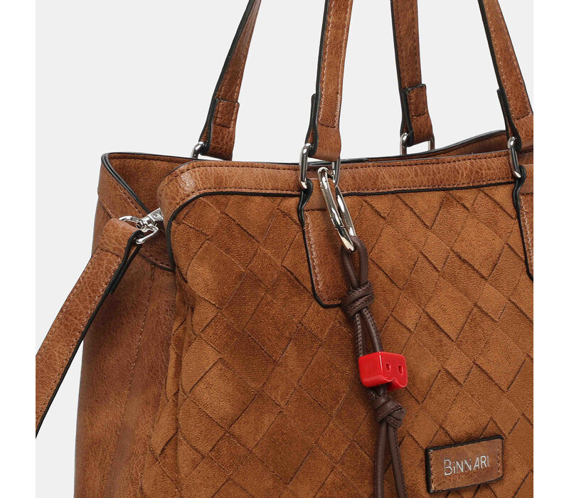 Binnari ARAL 21213 Tan Suede Handbag
