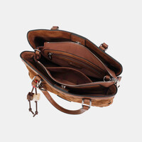 Binnari ARAL 21213 Tan Suede Handbag