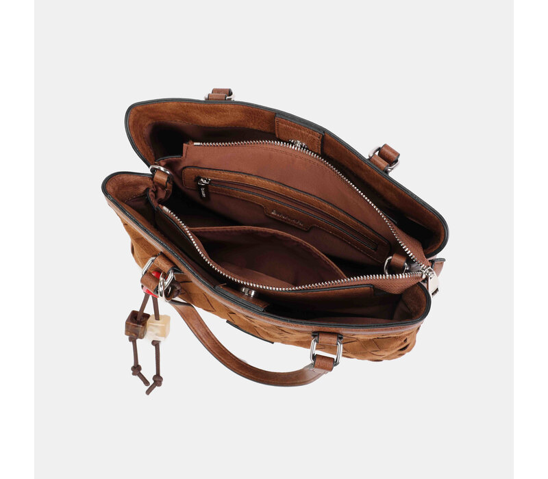 Binnari ARAL 21213 Tan Suede Handbag