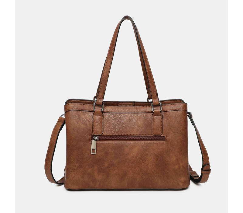 Binnari ARAL 21213 Tan Suede Handbag