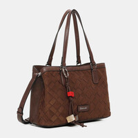 Binnari ARAL 21213 Brown Suede Handbag