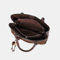 Binnari ARAL 21213 Brown Suede Handbag