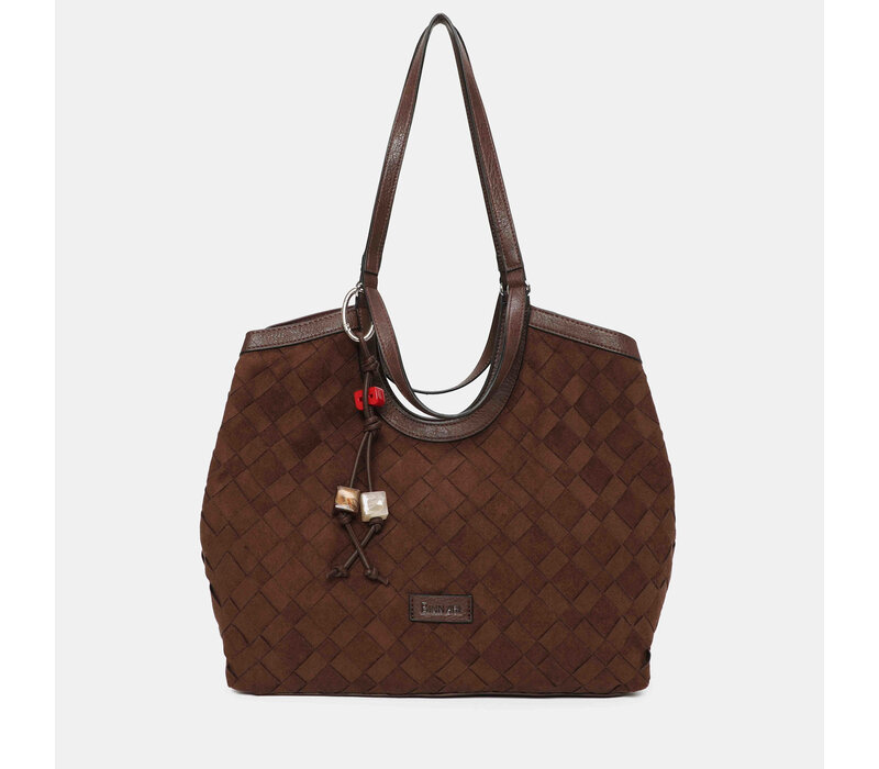 Binnari ARAL 21210 Tan Suede Handbag