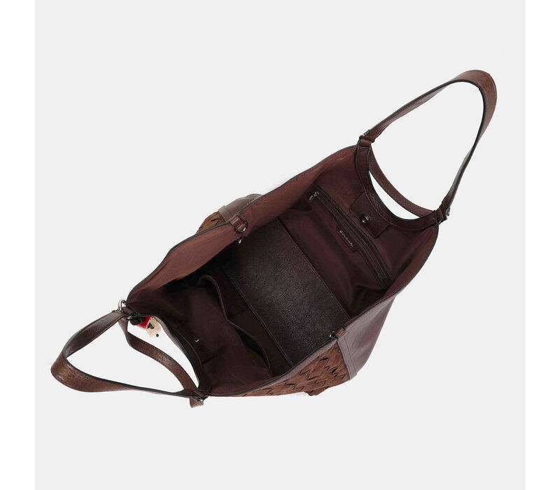 Binnari ARAL 21210 Tan Suede Handbag