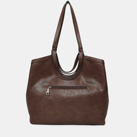 Binnari ARAL 21210 Tan Suede Handbag