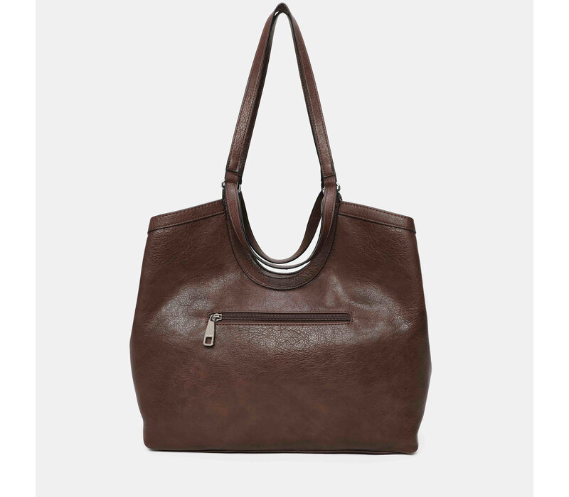 Binnari ARAL 21210 Tan Suede Handbag