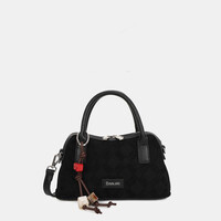 Binnari ARAL 21211 Brown Suede Handbag
