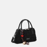 Binnari ARAL 21211 Brown Suede Handbag