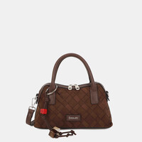 Binnari ARAL 21211 Black Suede Handbag