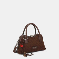 Binnari ARAL 21211 Black Suede Handbag