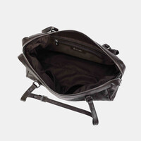 Binnari CRETA Moka Croc Barrel Bag