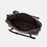 Binnari CRETA Tan/Brn Croc Barrel Bag