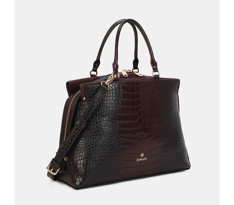 Binnari BALI 21243 Bordo Croc Handbag
