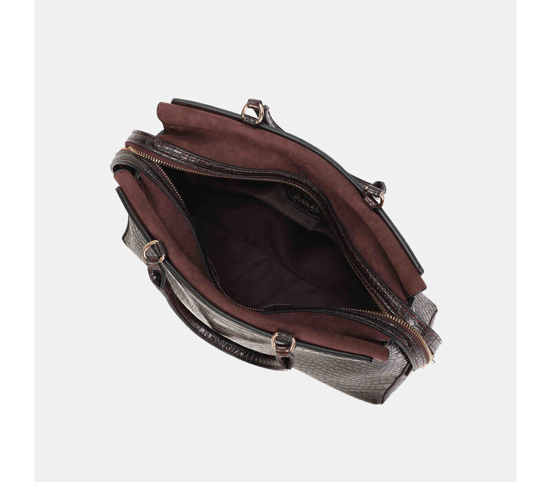 Binnari BALI 21243 Bordo Croc Handbag