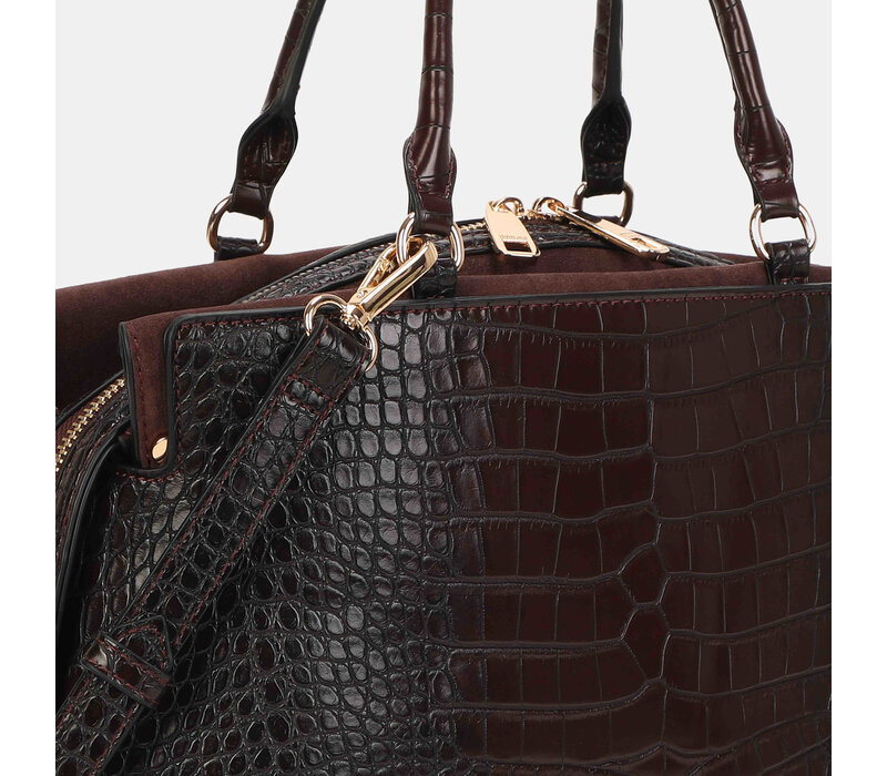 Binnari BALI 21243 Bordo Croc Handbag