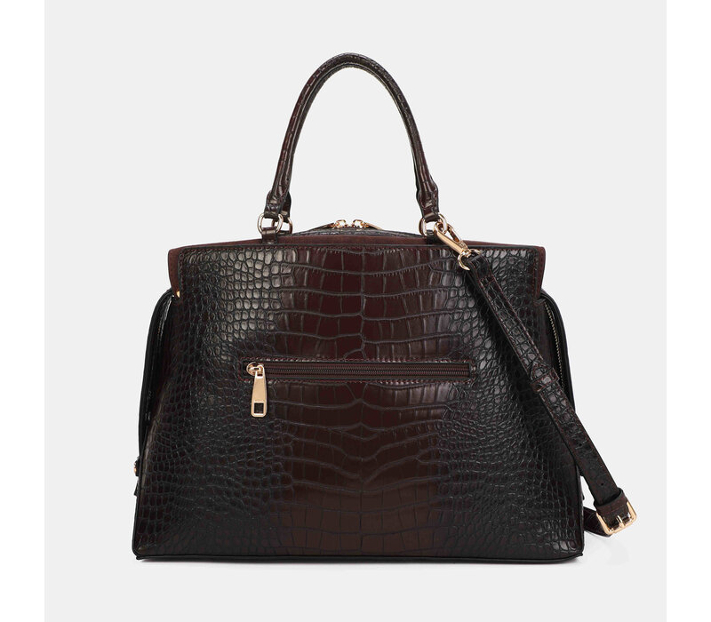 Binnari BALI 21243 Bordo Croc Handbag
