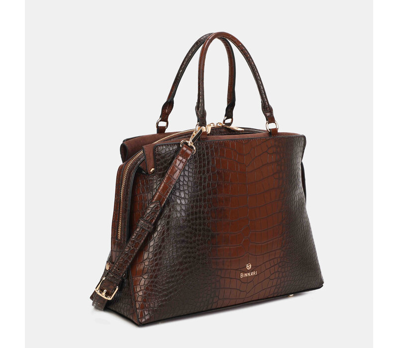 Binnari BALI 21243 Tan Croc Handbag