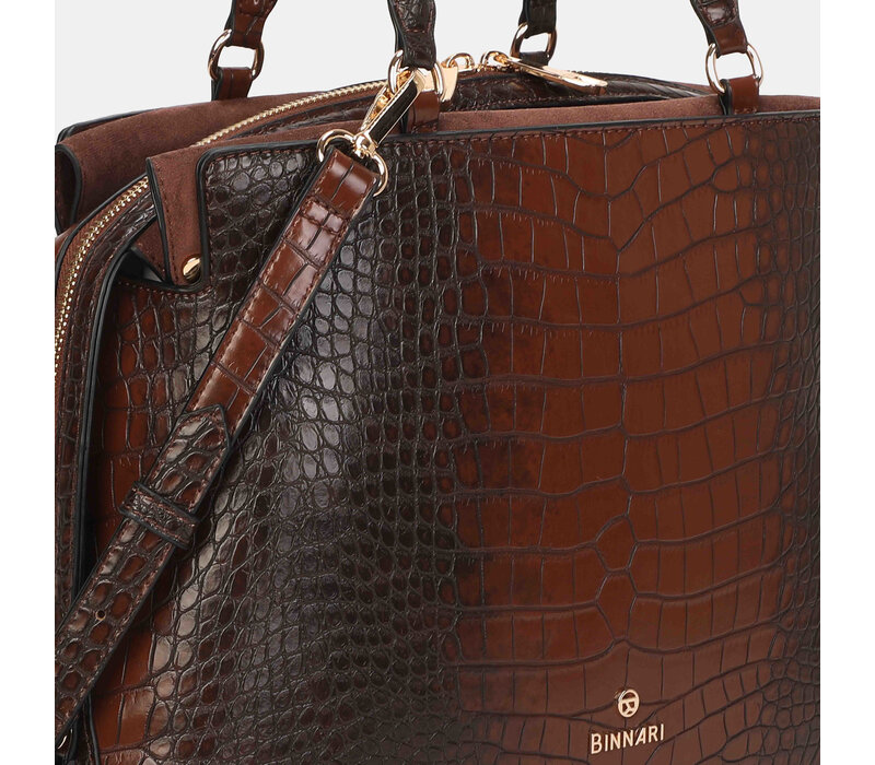 Binnari BALI 21243 Tan Croc Handbag