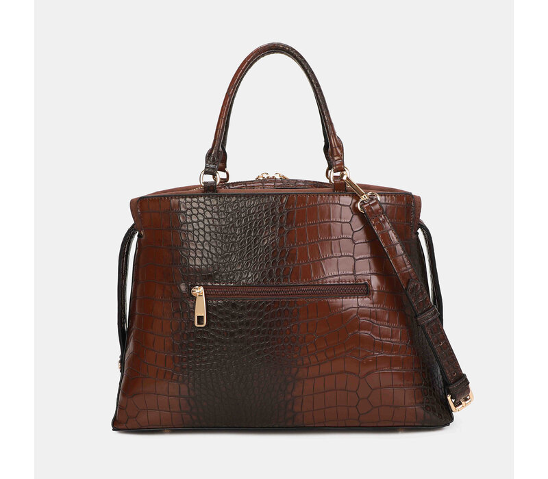 Binnari BALI 21243 Tan Croc Handbag