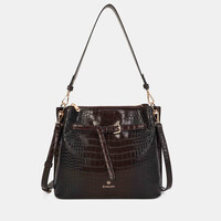 Binnari BALI 21241 Bordo Croc Handbag