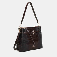 Binnari BALI 21241 Bordo Croc Handbag