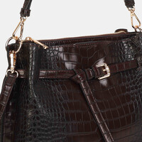 Binnari BALI 21241 Bordo Croc Handbag