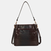 Binnari BALI 21241 Bordo Croc Handbag