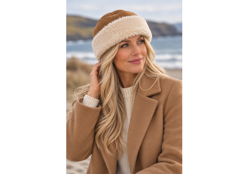Seeberger Seeberger 019880 Camel Faux Fur Toque