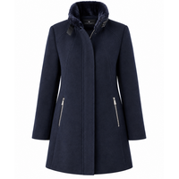 Junge OMEGA Navy Wool mix Coat