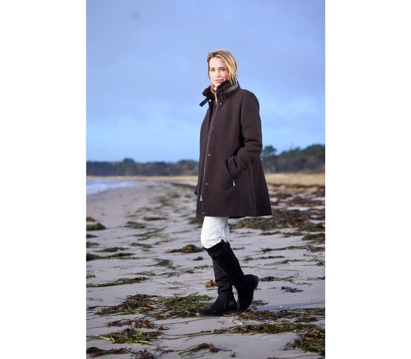 Junge OMEGA Chocolate Wool mix Coat