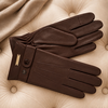 Seeberger Seeberger 19806  Brown Soft Leather Gloves