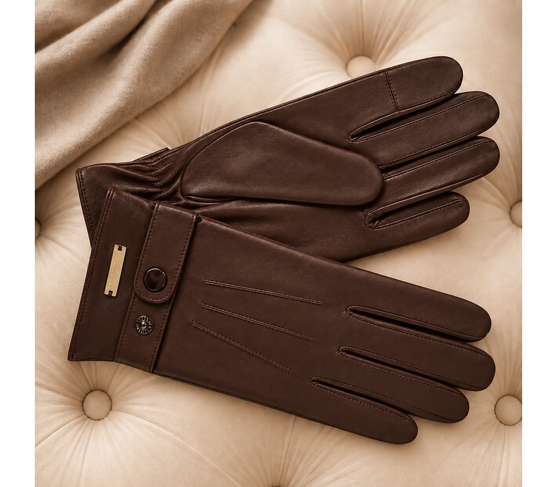 Seeberger 19806  Brown Soft Leather Gloves