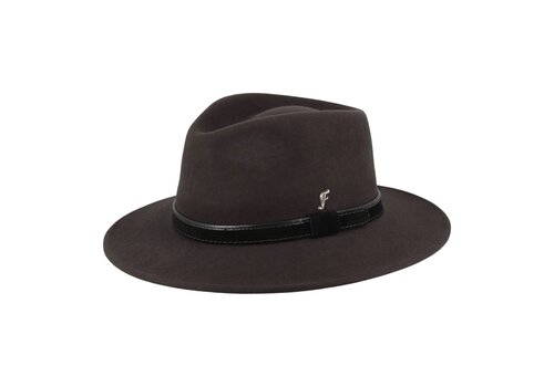 FLECHET Flechet FLHH467 Brown Wool Fedora