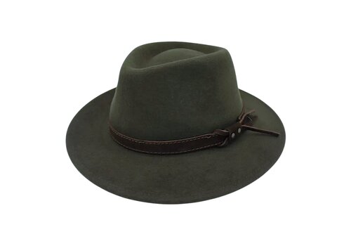 Hologramme Paris Hologramme Dark Khaki Wool Fedora