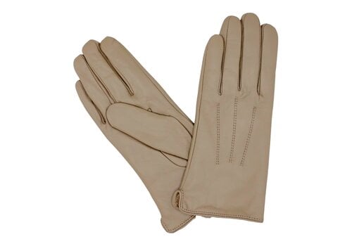 Hologramme Paris Hologramme Taupe Fleece Lined Leather Gloves