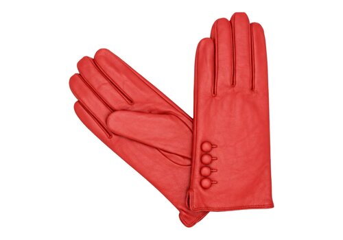 Hologramme Paris Hologramme Red Fleece Lined Leather Gloves