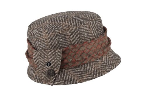 FLECHET Flechet FLFH356 Brown Multi Wool Hat