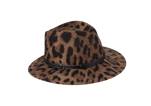 FLECHET Flechet 2H331 Leopardprint Wool Fedora