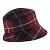 FLECHET Flechet FLFH423 Bordo Check Hat