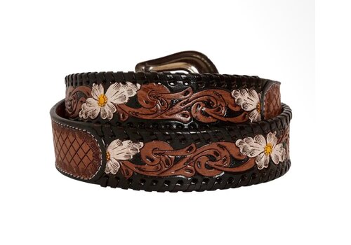 MYRA MYRA Checkered Hand Tooled Belt