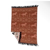 MYRA Chisholm Trail Cotton Throw
